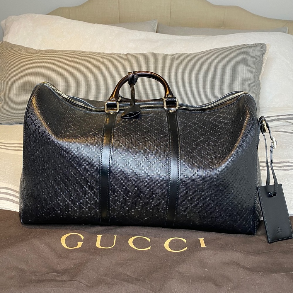 Black Gucci Duffle Bag